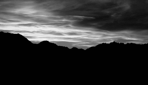Photo noir et blanc Les Arcs 1800, Savoie