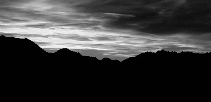Photo noir et blanc Les Arcs 1800, Savoie