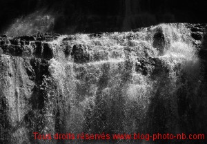 Gros plan du saut de l'Eventail - Cascades du Hérisson, Jura