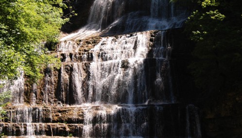 Cascades du hérisson - cascade de l'éventail (Jura)