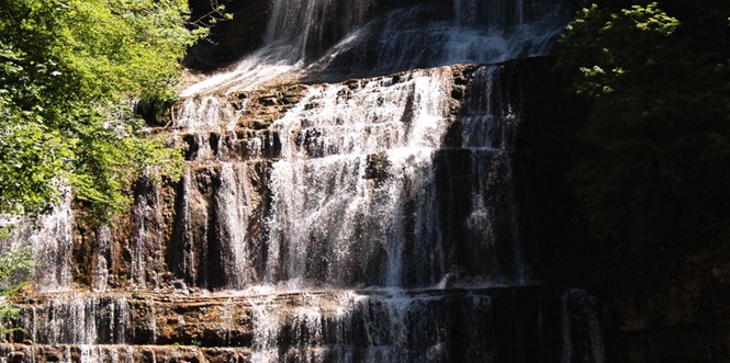 Cascades du hérisson - cascade de l'éventail (Jura)