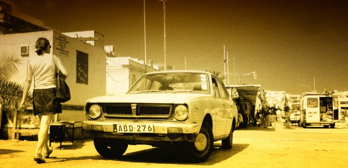 Photo d'une vieille voiture américaine, Malte