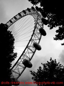 La grande roue de Londres - surnomée la "London Eye" La grande roue de Londres -