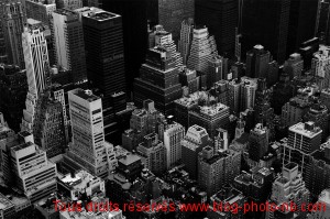 Les toits de New-York - vue depuis l'Empire State Building, Manhattan