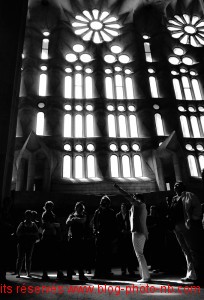 Tournés vers le ciel - église de la Sagrada Familia, Barcelone