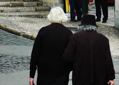 Photo couleur de vieilles femmes portugaise, Porto