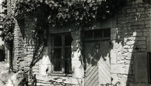 Photo noir et blanc ferme ancienne, Haute Saône
